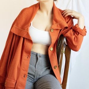 Vintage Oversized Orange Top